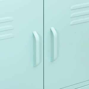 Ντουλάπι Αποθήκευσης Χρώμα Μέντα 80 x 35 x 101,5 εκ. από Ατσάλι