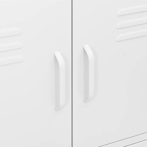 Ντουλάπι Αποθήκευσης Λευκό 80 x 35 x 101,5 εκ. από Ατσάλι