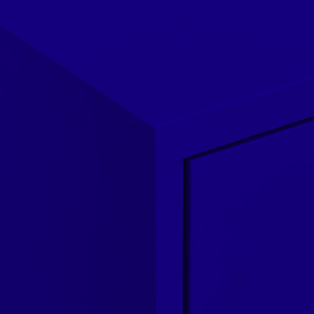 Ντουλάπι Αποθήκευσης Ναυτικό Μπλε 80x35x101,5 εκ. από Ατσάλι