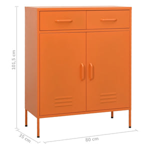 Ντουλάπι Αποθήκευσης Πορτοκαλί 80 x 35 x 101,5 εκ. από Ατσάλι