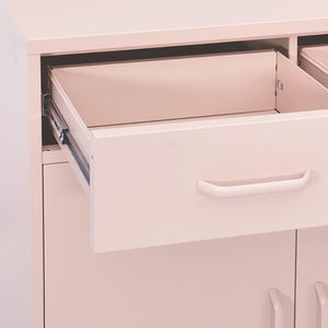 Ντουλάπι Αποθήκευσης Ροζ 80 x 35 x 101,5 εκ. από Ατσάλι
