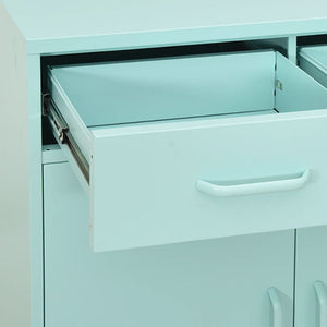 Ντουλάπι Αποθήκευσης Χρώμα Μέντα 80 x 35 x 101,5 εκ. από Ατσάλι
