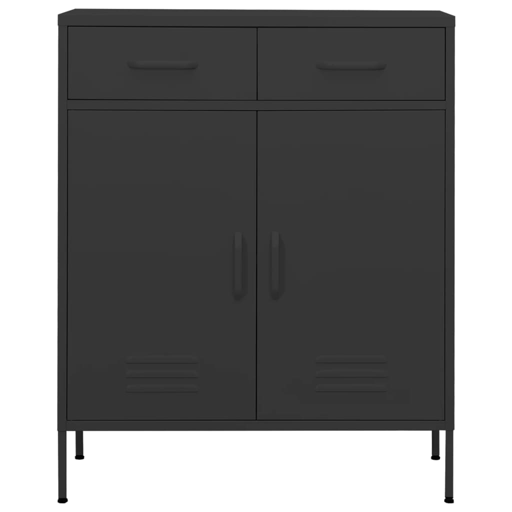 Ντουλάπι Αποθήκευσης Ανθρακί 80 x 35 x 101,5 εκ. από Ατσάλι