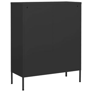 Ντουλάπι Αποθήκευσης Ανθρακί 80 x 35 x 101,5 εκ. από Ατσάλι