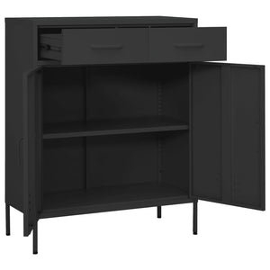 Ντουλάπι Αποθήκευσης Ανθρακί 80 x 35 x 101,5 εκ. από Ατσάλι