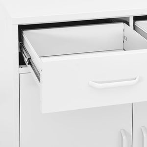 Ντουλάπι Αποθήκευσης Λευκό 80 x 35 x 101,5 εκ. από Ατσάλι