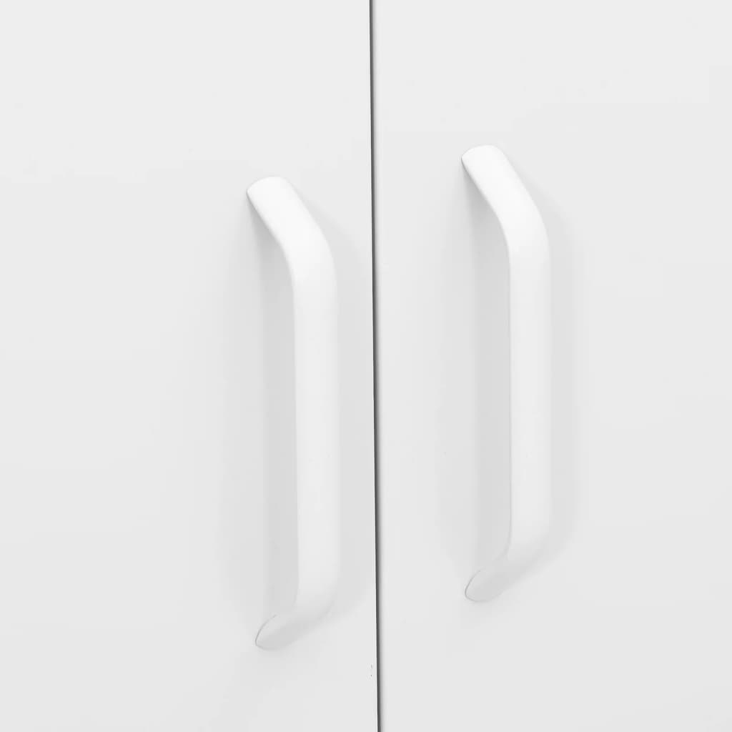 Ντουλάπι Αποθήκευσης Λευκό 80 x 35 x 101,5 εκ. από Ατσάλι