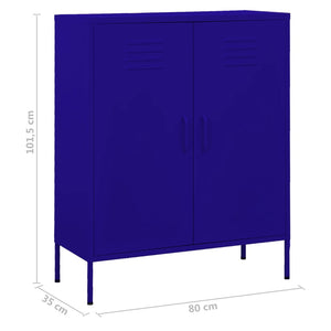 Ντουλάπι Αποθήκευσης Ναυτικό Μπλε 80 x 35 x 101,5 εκ. Ατσάλινο