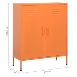 Ντουλάπι Αποθήκευσης Πορτοκαλί 80 x 35 x 101,5 εκ. Ατσάλινο