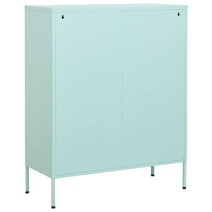 Ντουλάπι Αποθήκευσης Χρώμα Μέντα 80 x 35 x 101,5 εκ. Ατσάλινο