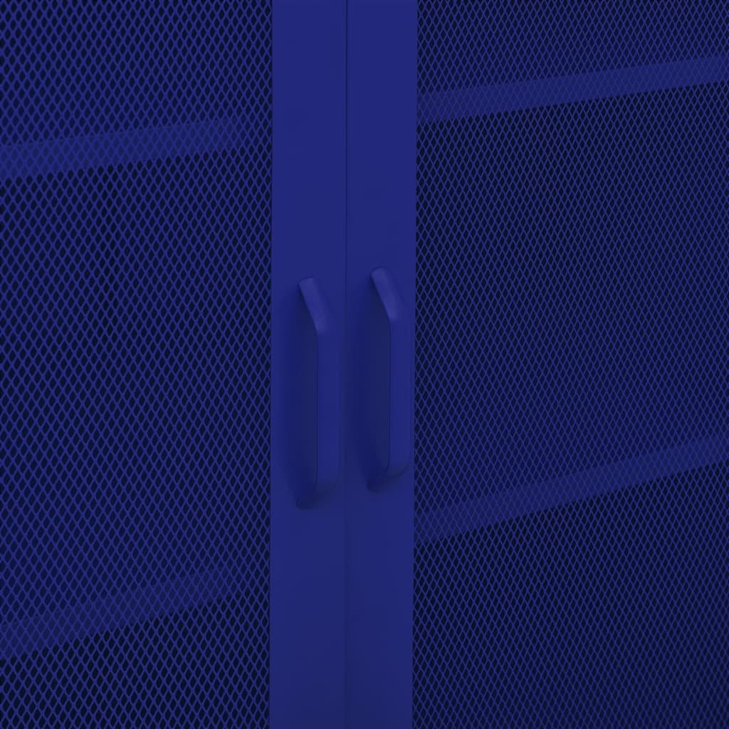 Ντουλάπι Αποθήκευσης Ναυτικό Μπλε 80 x 35 x 101,5 εκ. Ατσάλινο