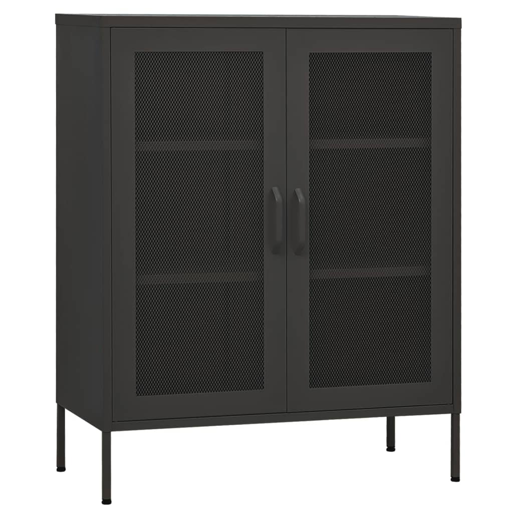 Ντουλάπι Αποθήκευσης Ανθρακί 80 x 35 x 101,5 εκ. Ατσάλινο
