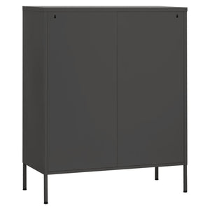 Ντουλάπι Αποθήκευσης Ανθρακί 80 x 35 x 101,5 εκ. Ατσάλινο
