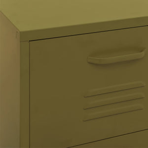Ντουλάπι Αποθήκευσης Πράσινο Λαδί 42,5x35x101,5 εκ. από Ατσάλι