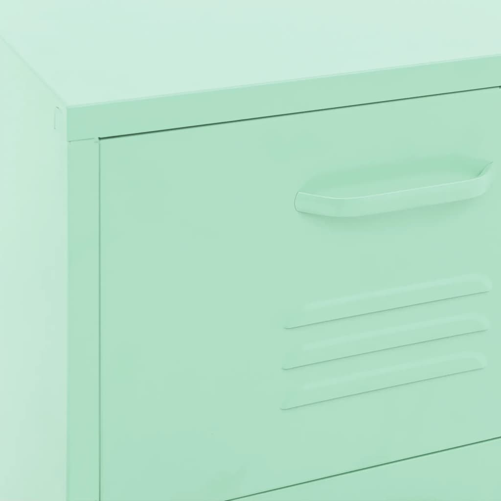 Ντουλάπι Αποθήκευσης Xρώμα Mέντας 42,5x35x101,5 εκ. από Ατσάλι