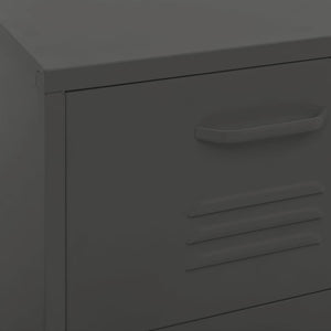 Ντουλάπι Αποθήκευσης Ανθρακί 42,5x35x101,5 εκ. από Ατσάλι