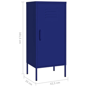 Ντουλάπι Αποθήκευσης Ναυτικό Μπλε 42,5x35x101,5 εκ. από Ατσάλι