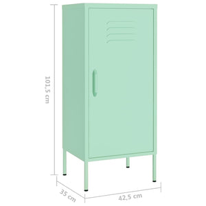 Ντουλάπι Αποθήκευσης Xρώμα Mέντας 42,5x35x101,5 εκ. από Ατσάλι