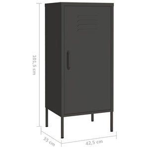 Ντουλάπι Αποθήκευσης Ανθρακί 42,5x35x101,5 εκ. από Ατσάλι