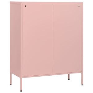 Συρταριέρα Ροζ 80 x 35 x 101,5 εκ. από Ατσάλι - Pakobazaar