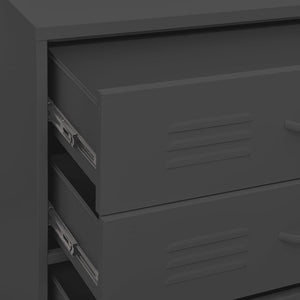 Συρταριέρα Ανθρακί 80 x 35 x 101,5 εκ. από Ατσάλι