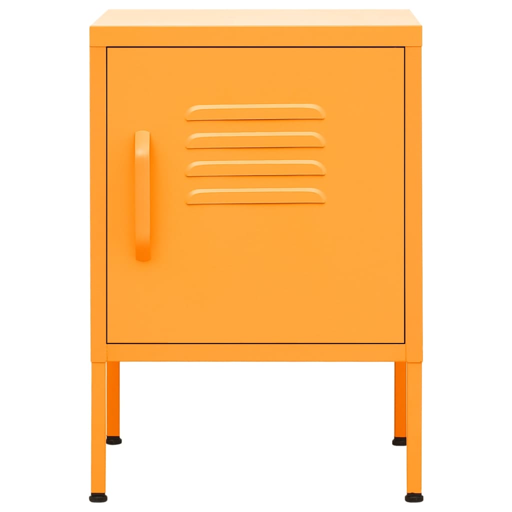 Κομοδίνο Μουσταρδί 35 x 35 x 51 εκ. από Ατσάλι