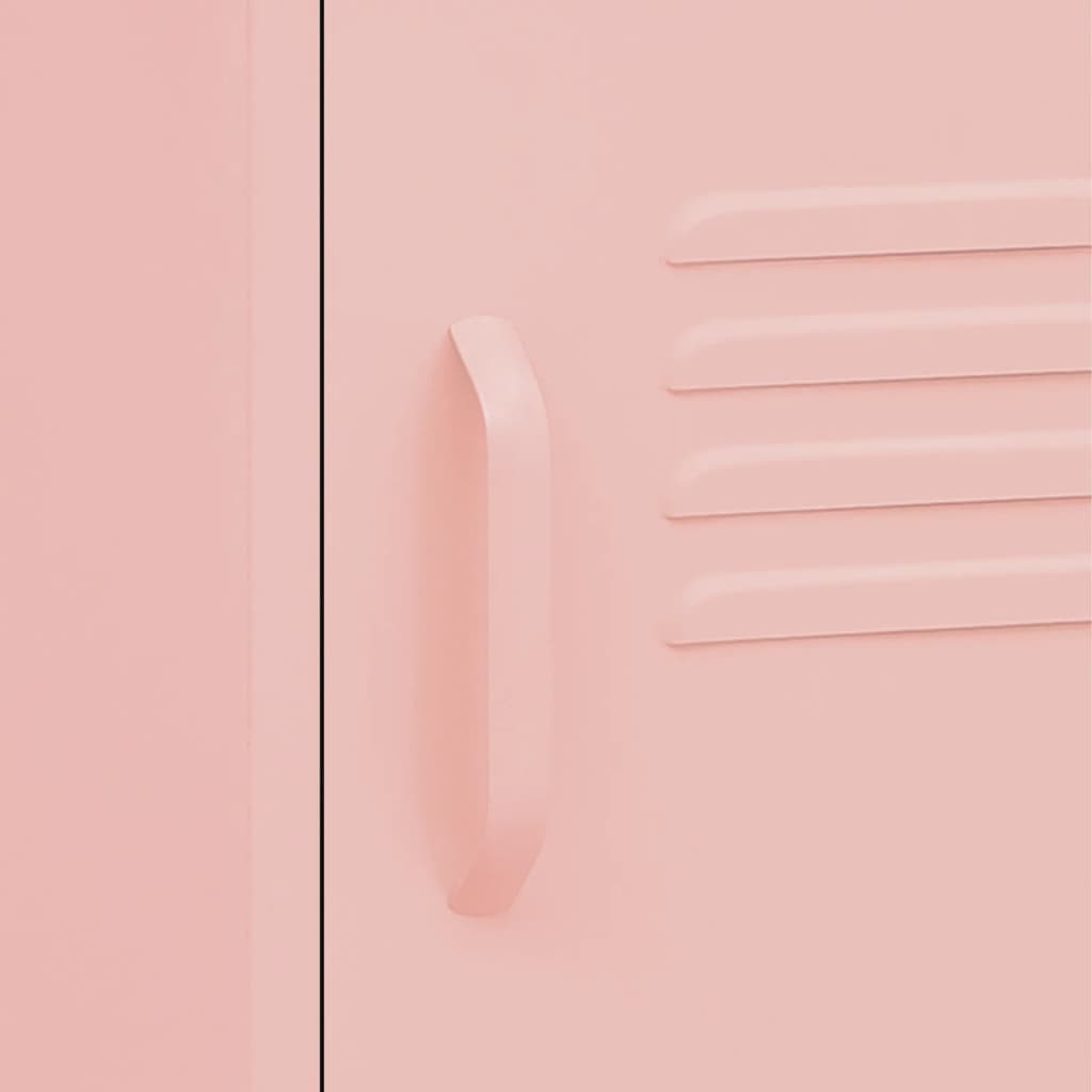 Κομοδίνο Ροζ 35 x 35 x 51 εκ. από Ατσάλι