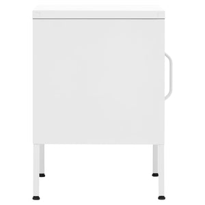 Κομοδίνο Λευκό 35 x 35 x 51 εκ. από Ατσάλι - Pakobazaar