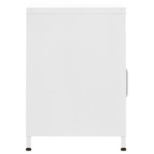 Κομοδίνο Λευκό 35 x 35 x 51 εκ. από Ατσάλι - Pakobazaar