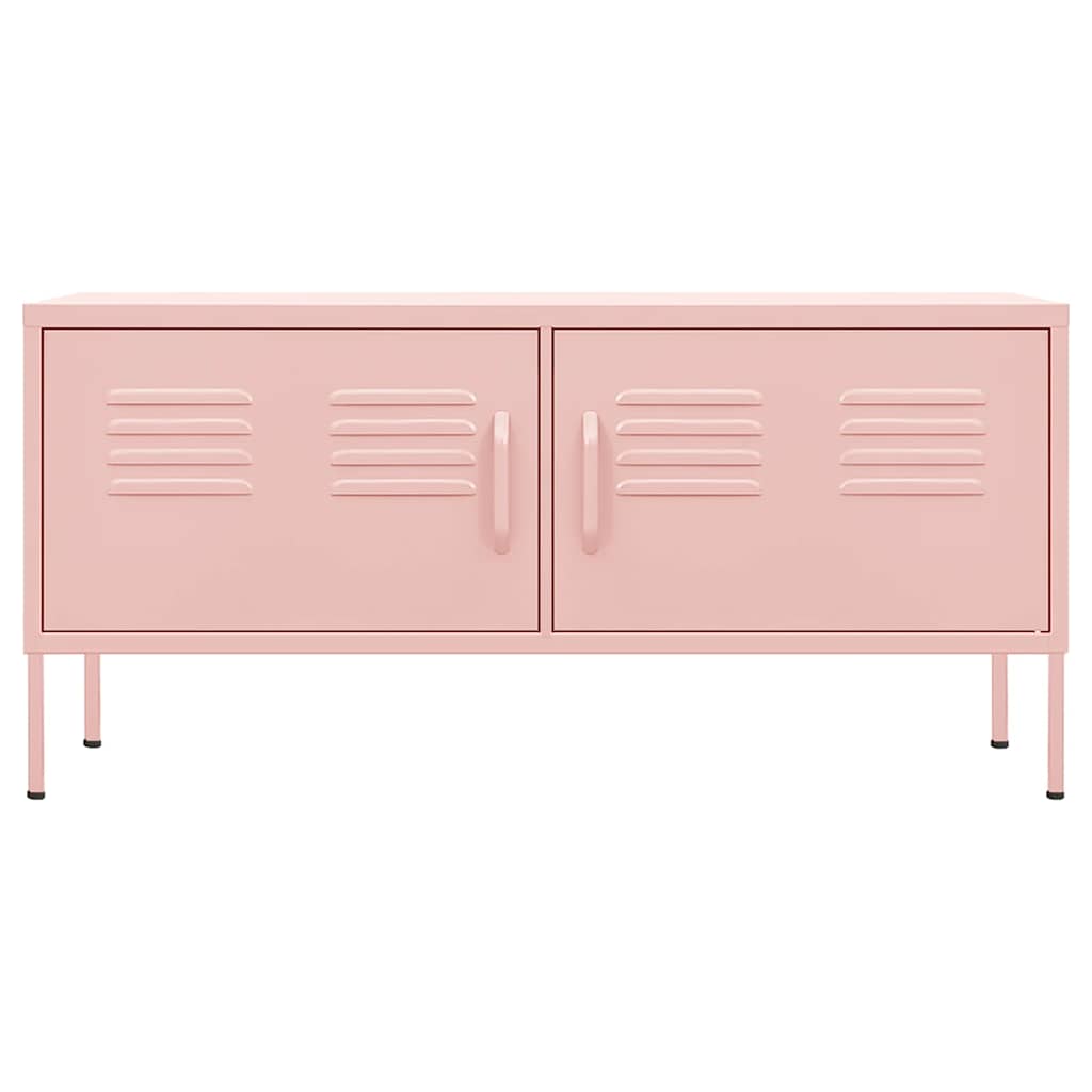 Έπιπλο Τηλεόρασης Ροζ 105x35x50 εκ. από Ατσάλι - Pakobazaar