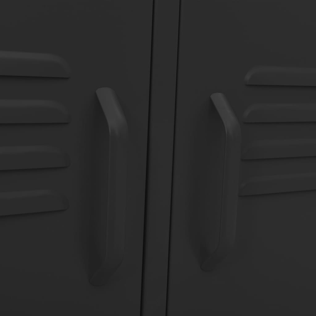 Έπιπλο Τηλεόρασης Μαύρο 105x35x50 εκ. από Ατσάλι