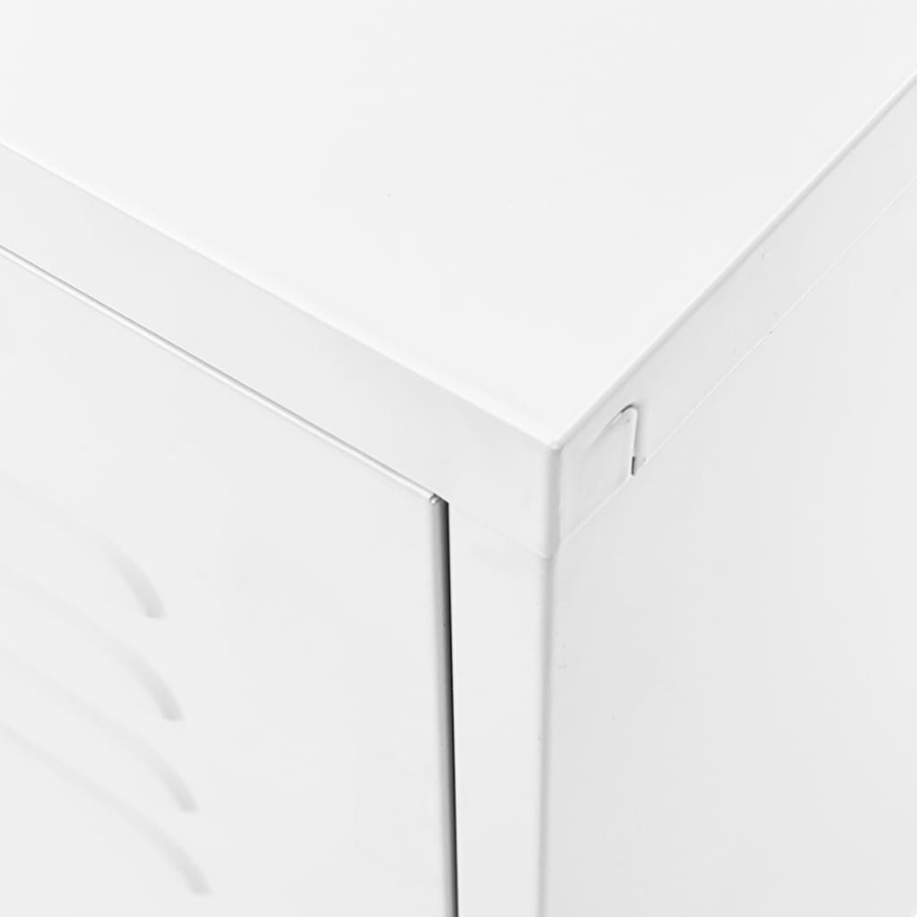 Έπιπλο Τηλεόρασης Λευκό 105x35x50 εκ. από Ατσάλι - Pakobazaar