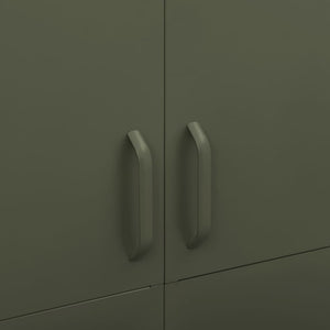 Ντουλάπα Πράσινο Λαδί 90 x 50 x 180 εκ. από Ατσάλι