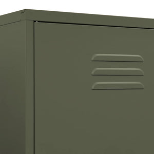 Ντουλάπα Πράσινο Λαδί 90 x 50 x 180 εκ. από Ατσάλι