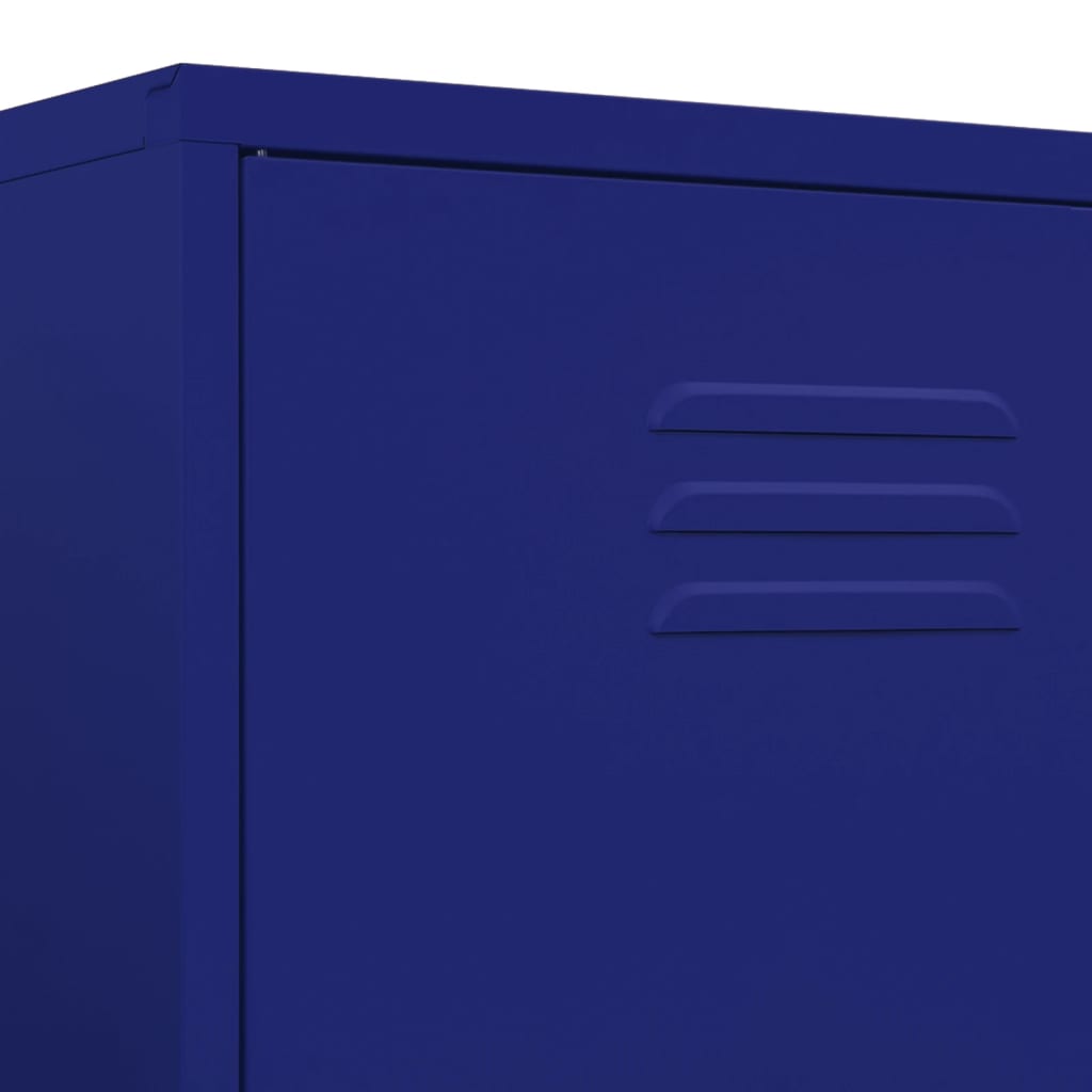 Ντουλάπα Ναυτικό Μπλε 90 x 50 x 180 εκ. από Ατσάλι