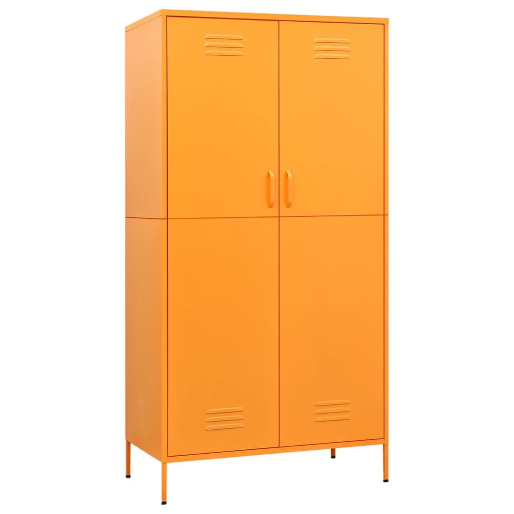 Ντουλάπα Μουσταρδί 90 x 50 x 180 εκ. από Ατσάλι - Pakobazaar