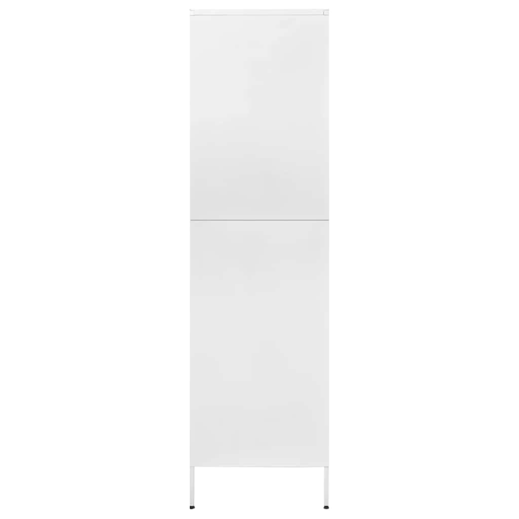 Ντουλάπα Λευκή 90 x 50 x 180 εκ. από Ατσάλι - Pakobazaar