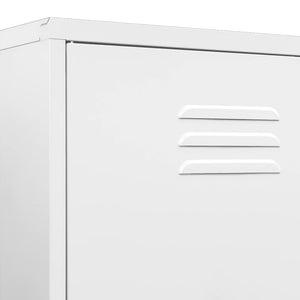 Ντουλάπα Λευκή 90 x 50 x 180 εκ. από Ατσάλι - Pakobazaar