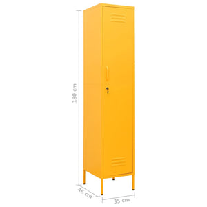 Φοριαμός Μουσταρδί 35 x 46 x 180 εκ. από Ατσάλι - Pakobazaar