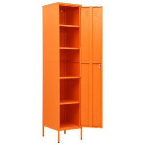 Φοριαμός Πορτοκαλί 35 x 46 x 180 εκ. από Ατσάλι