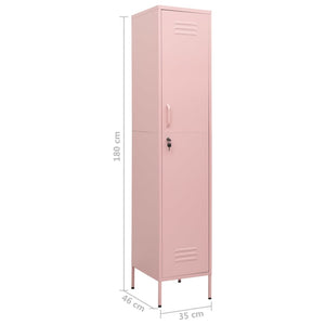 Φοριαμός Ροζ 35 x 46 x 180 εκ. από Ατσάλι - Pakobazaar