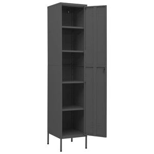 Φοριαμός Ανθρακί 35 x 46 x 180 εκ. από Ατσάλι - Pakobazaar