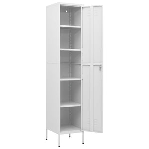 Φοριαμός Λευκός 35 x 46 x 180 εκ. από Ατσάλι