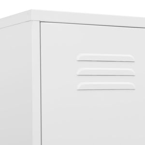 Φοριαμός Λευκός 35 x 46 x 180 εκ. από Ατσάλι