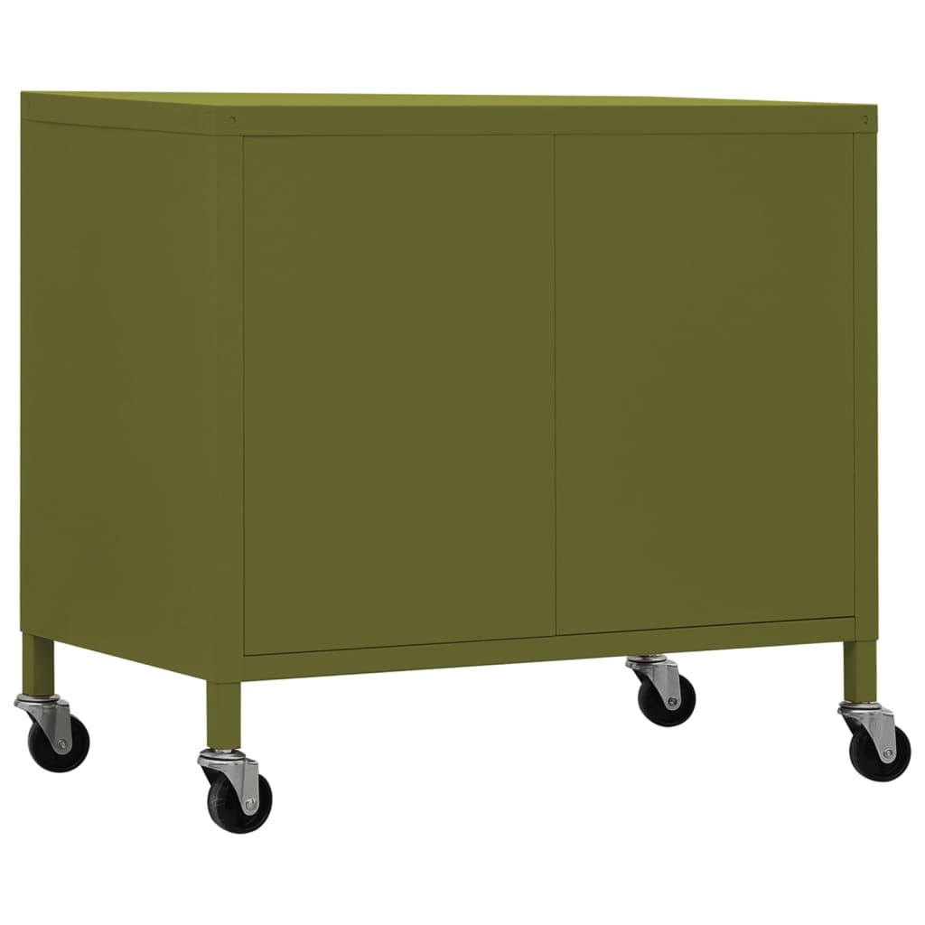 Ντουλάπι Αποθήκευσης Πράσινο Λαδί 60 x 35 x 56 εκ. από Ατσάλι