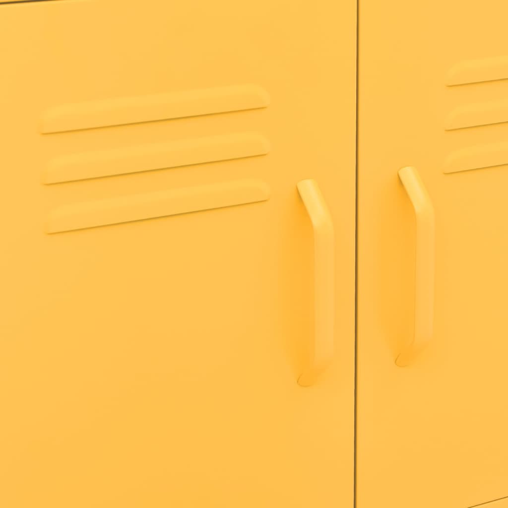 Ντουλάπι Αποθήκευσης Μουσταρδί 60 x 35 x 56 εκ. από Ατσάλι