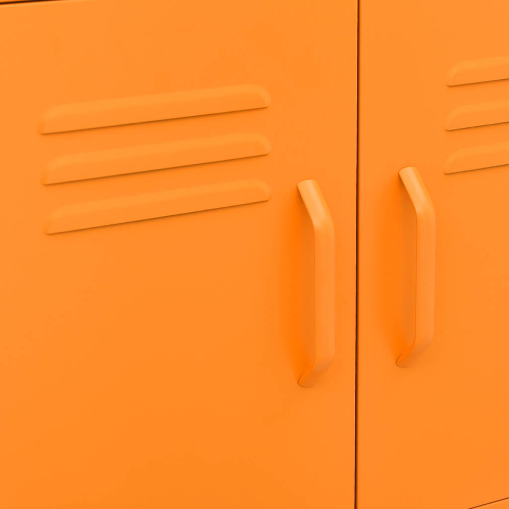 Ντουλάπι Αποθήκευσης Πορτοκαλί 60 x 35 x 56 εκ. από Ατσάλι - Pakobazaar