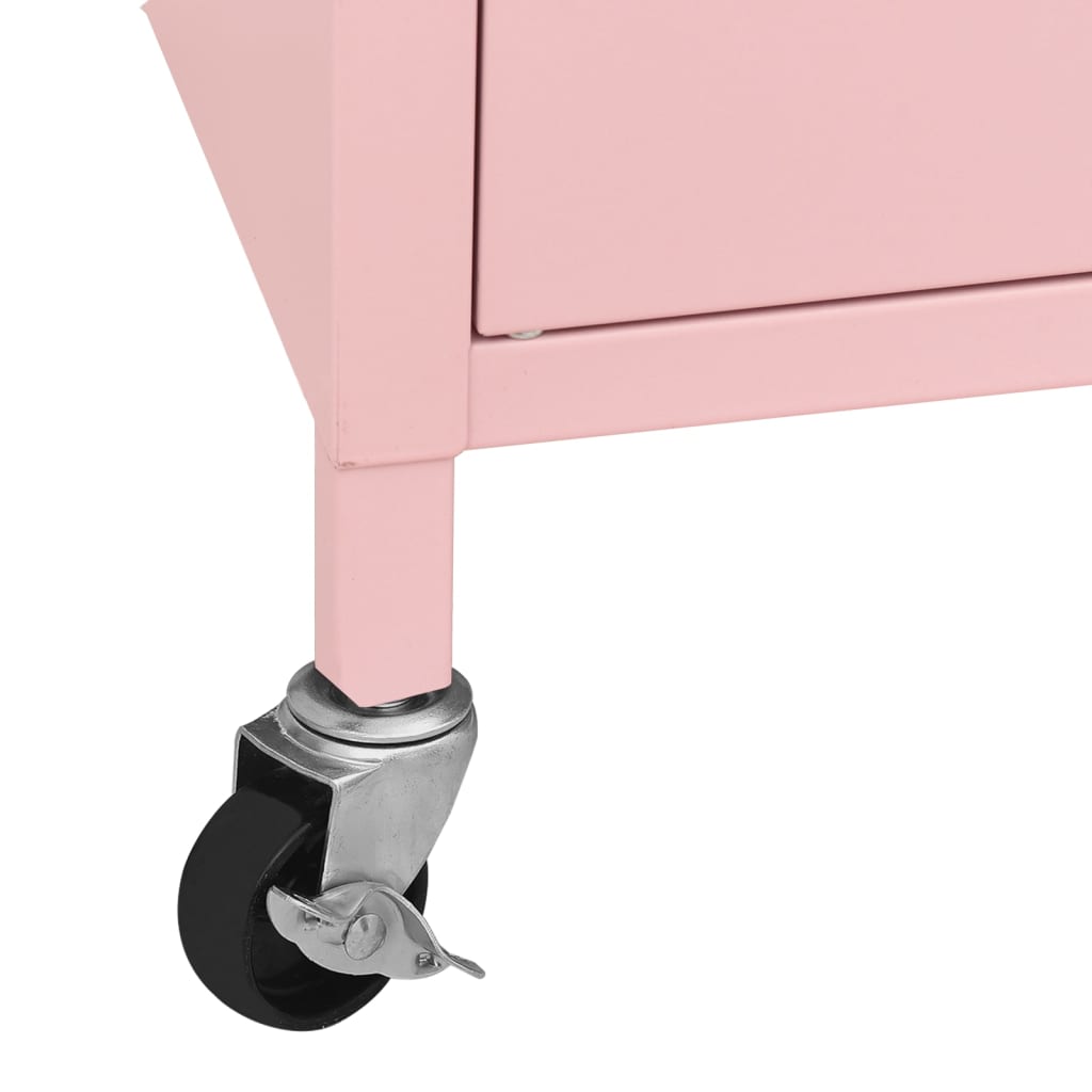 Ντουλάπι Αποθήκευσης Ροζ 60 x 35 x 56 εκ. από Ατσάλι - Pakobazaar