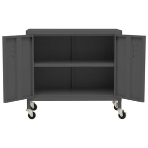 Ντουλάπι Αποθήκευσης Ανθρακί 60 x 35 x 56 εκ. από Ατσάλι - Pakobazaar