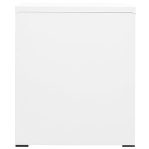 Αρχειοθήκη Λευκή 46 x 62 x 72,5 εκ. από Ατσάλι